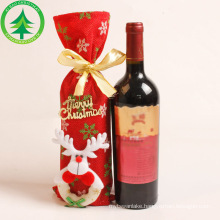 Christmas Wine Bottle Cover Merry Christmas Decor For Home 2021 Navidad Noel Christmas Ornaments Xmas Gift Happy New Year 2022